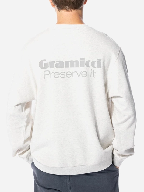 Bluza bez kaptura męska oversize Gramicci Preserve-It Sweatshirt G3FU-J077-ASH-HEATHE S Szara (195612541482) - obraz 2