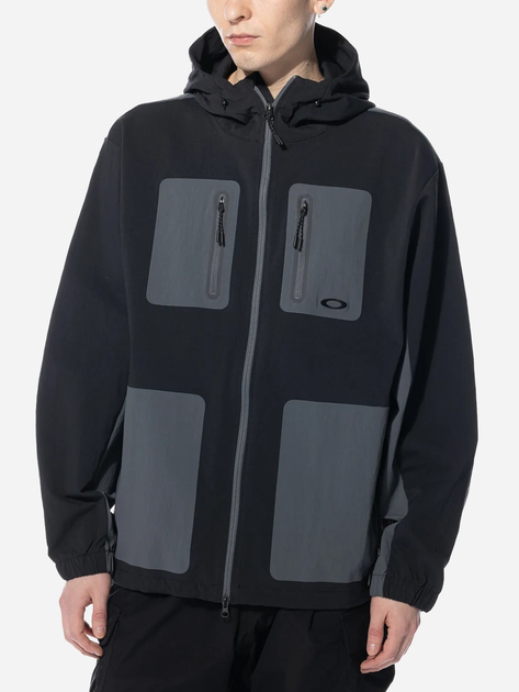 Вітровка чоловіча Oakley Latitude Drill Jacket "Blackout" FOA404806-02E S Чорна (193517886592) - зображення 1