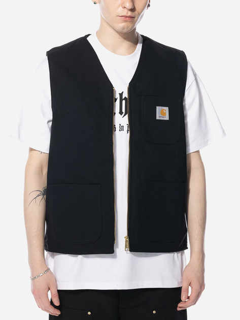 Kamizelka męska krótka Carhartt WIP Arbor Vest "Black" I031521-8901 M Czarna (4064958817352) - obraz 1