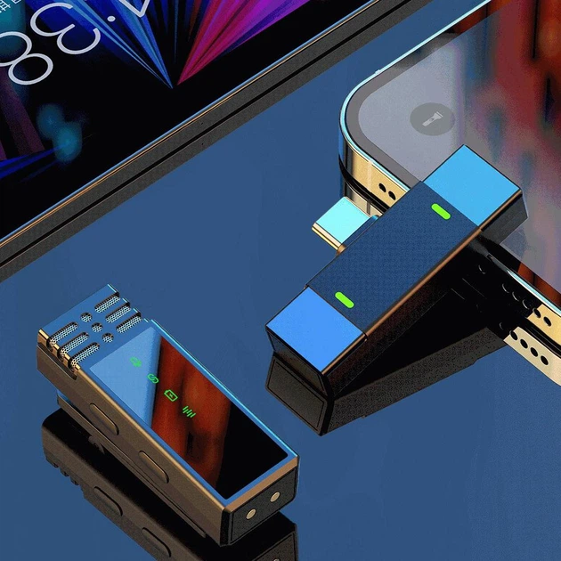 Беспроводной петличный микрофон для блогера Proove Record Type-C порт, Android, 2.4G, 360°, 60 мАч, 4ч Черный - изображение 7