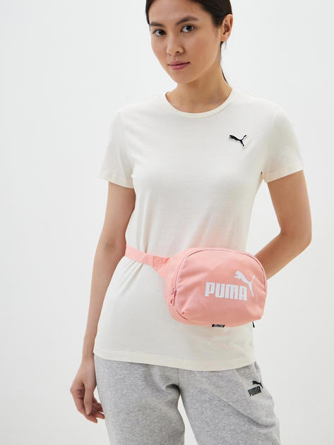 Сумка на пояс бананка жіноча тканинна Puma Phase Waist Bag 7995404 Рожева (4099683450055) - зображення 2