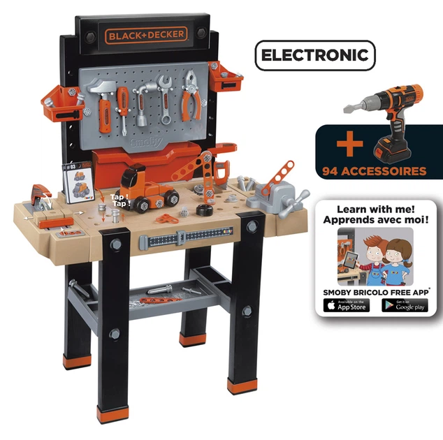 Детский игровой набор Black and Decker интерактивная мастерская - Фото 2 Детский игровой набор Black and Decker интерактивная мастерская - изображение 2
