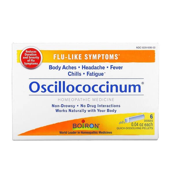 Средство для облегчения симптомов гриппа Boiron Oscillococcinum 6 доз быстрорастворимых гранул - изображение 1
