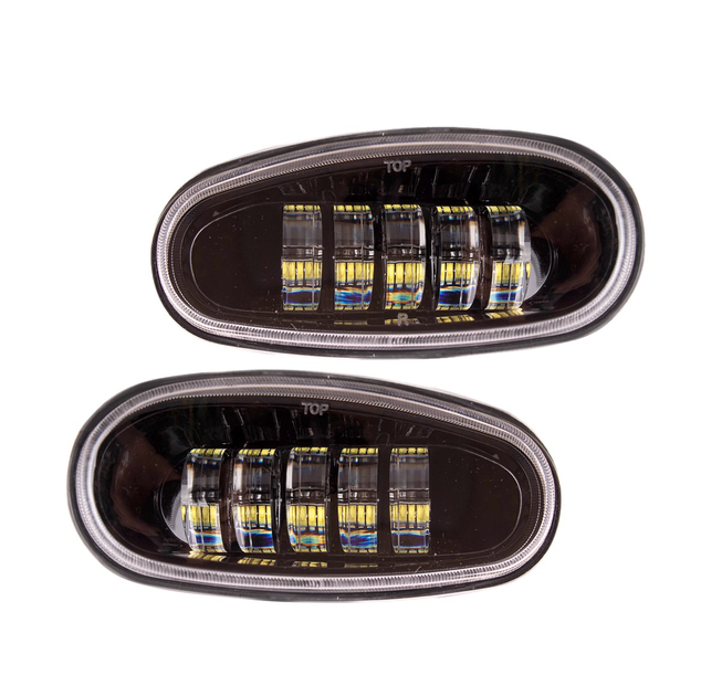 Штатні протитуманні фари Pulso DW-037L-W для Daewoo Lanos 2002 (5LED*10W/6000К) - изображение 2