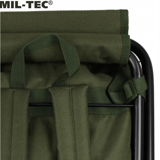 Крісло-рюкзак складне Mil-Tec 20Л Олива ANSITZRUCKSACK M.HOCKER OLIV (14059001-20) - зображення 8