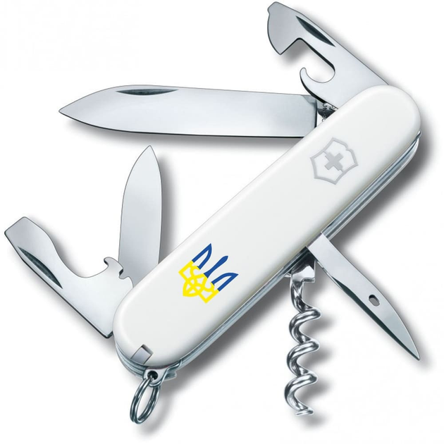 Складаний ніж Victorinox SPARTAN UKRAINE Тризуб синьо-жовт. 1.3603.7_T0017u - зображення 1