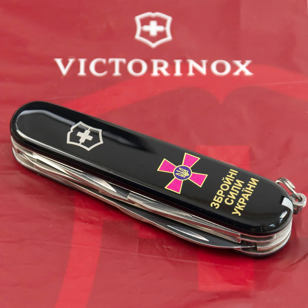 Складной нож Victorinox CLIMBER ARMY Эмблема ВСУ + Надпись ЗСУ 1.3703.3_W1011u - изображение 2