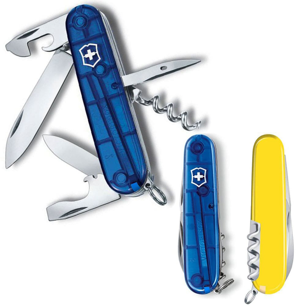 Складаний ніж Victorinox SPARTAN UKRAINE синьо-жовтий 1.3603.T2.8 - зображення 1