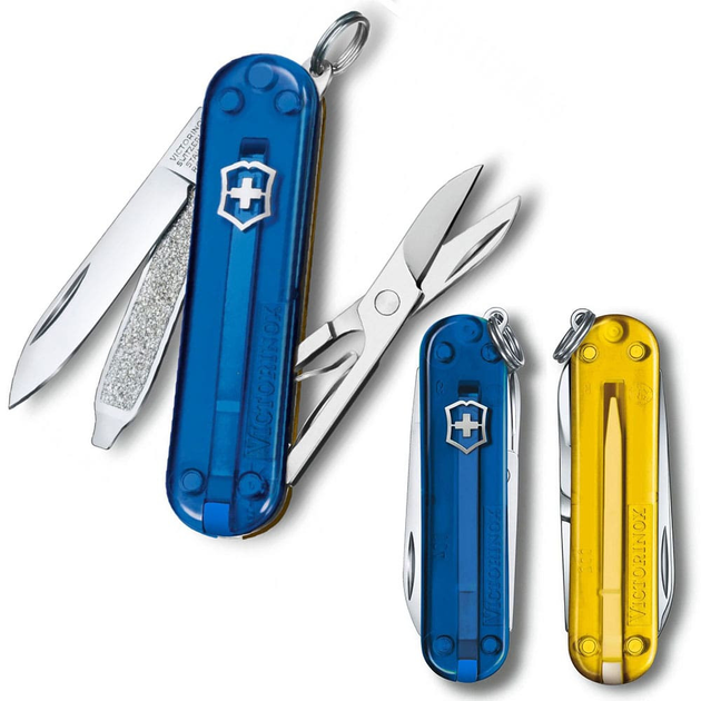 Складной нож Victorinox CLASSIC SD UKRAINE сине-желтый 0.6223.T2G.T81 - изображение 1