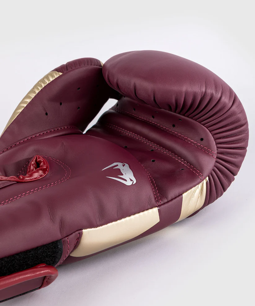 Боксерські рукавички Venum Elite Boxing Gloves Burgundy Gold (VENUM-1392-611-12oz) - Фото 3 Боксерські рукавички Venum Elite Boxing Gloves Burgundy Gold (VENUM-1392-611-12oz) - зображення 3