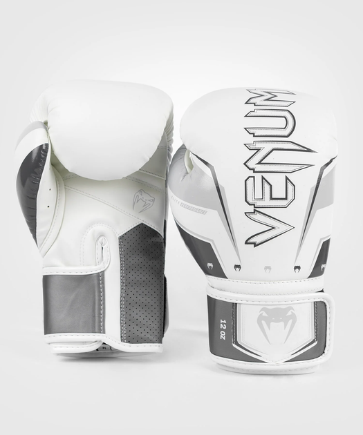 Боксерские перчатки Venum Elite Evo Boxing Gloves - Grey White (VENUM-04260-614-12oz) - Фото 1 Боксерские перчатки Venum Elite Evo Boxing Gloves - Grey White (VENUM-04260-614-12oz) - изображение 1