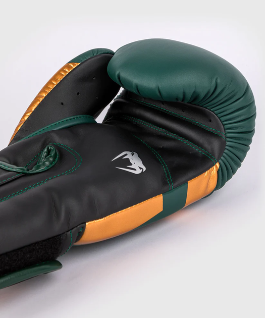 Боксерські рукавички Venum Elite Boxing Gloves - Green Bronze Silver (VENUM-1392-612-12oz) - Фото 3 Боксерські рукавички Venum Elite Boxing Gloves - Green Bronze Silver (VENUM-1392-612-12oz) - зображення 3