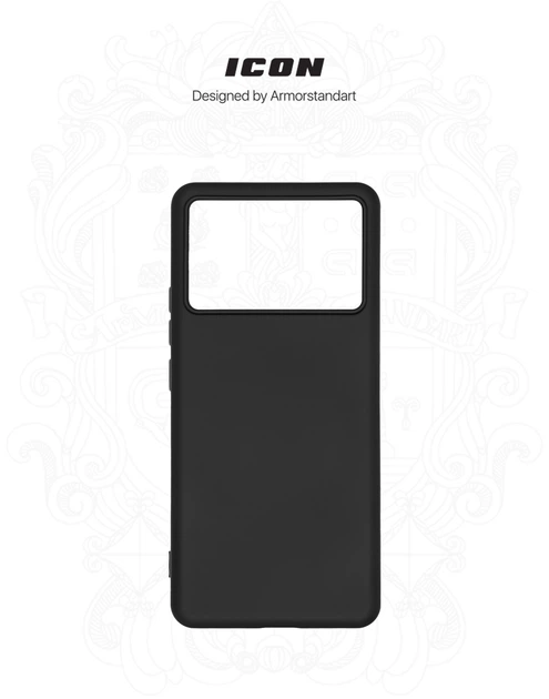 Чехол ArmorStandart ICON для Xiaomi Poco X6 Pro 5G Black (ARM73365) - изображение 3