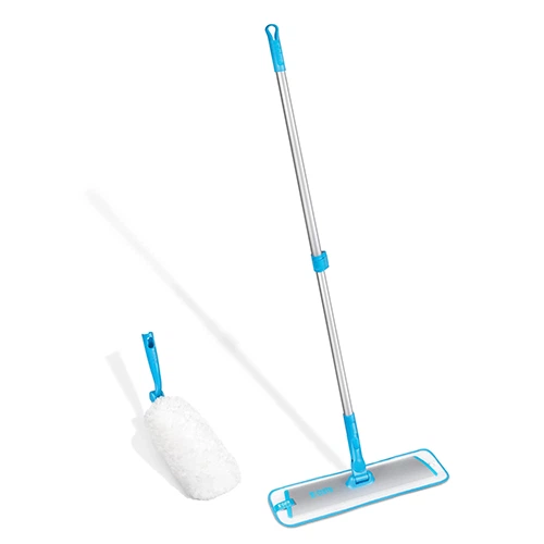 Набор швабра для мытья полов + насадка для пыли 2 в 1 e-Cloth Easy-Click Telescopic Pole+ Duster head 743541 - Фото 2 Набор швабра для мытья полов + насадка для пыли 2 в 1 e-Cloth Easy-Click Telescopic Pole+ Duster head 743541 - изображение 2