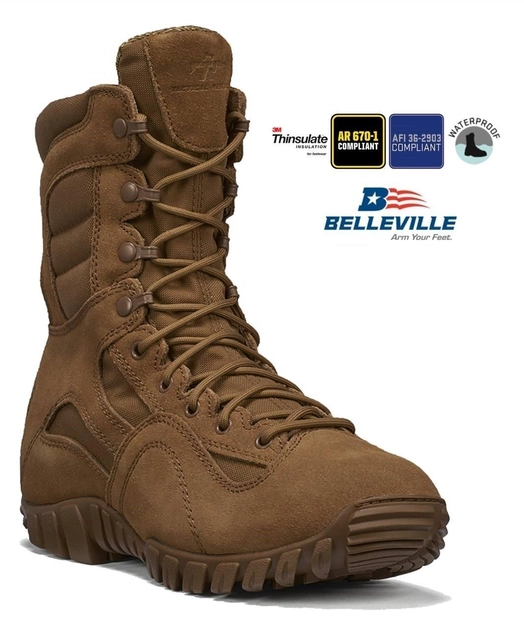 Тактичні черевики khyber coyote brown boot belleville 14 - зображення 1