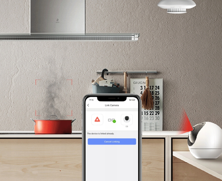 Inteligentny czujnik dymu Ezviz HIKFIRE T4C WiFi (6941545607580) - obraz 8