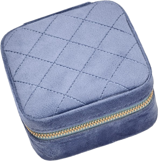 Шкатулка для прикрас Gillian Jones Blue velour (5713982009811) - зображення 1