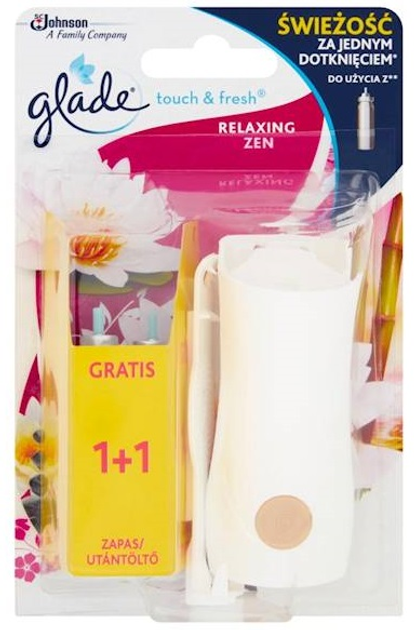 Odświeżacz powietrza Glade Touch & Fresh Relaxing Zen 2 x 10 ml (5000204081299) - obraz 1