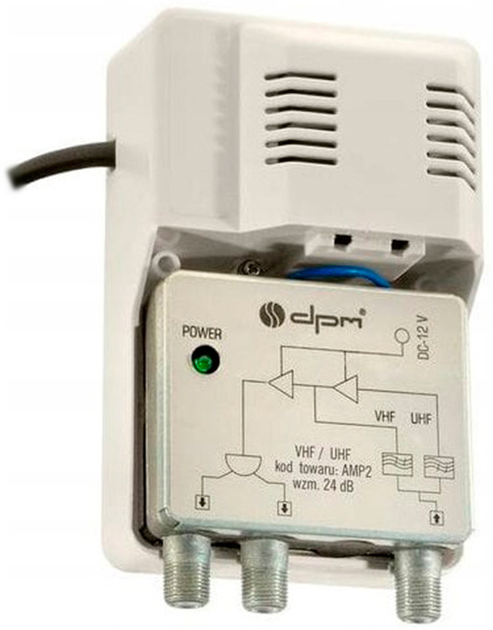Wzmacniacz antenowy DPM z rozgałęźnikiem 24 dB (ANTAMP2) - obraz 4