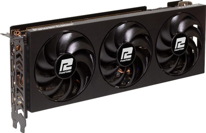 Видеокарта Powercolor PCI-Ex Radeon RX 7700 XT Fighter 12GB GDDR6 (192bit) (2584/18000) (1 x HDMI, 3 х DisplayPort) (RX7700XT 12G-F/OC) - изображение 2
