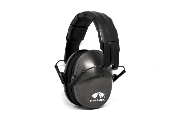 Наушники противошумные защитные Pyramex PM9010 (защита слуха NRR 22 дБ), серые - изображение 1