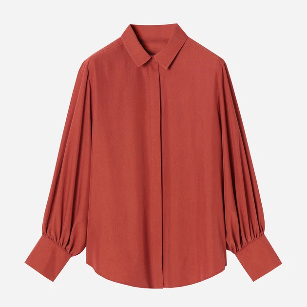 Сорочка жіноча Tatuum Lifko T2119.212 44 Помаранчева (5900380928237) - зображення 4