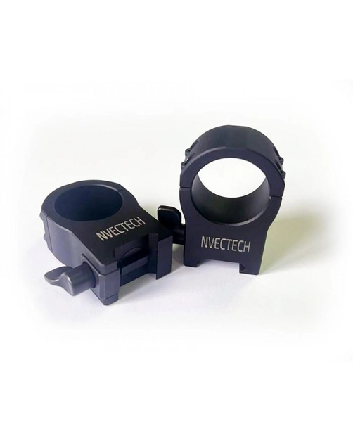 Швидкоз'ємні кільця NVECTech на Weaver 30 мм середні (сталь) - зображення 1