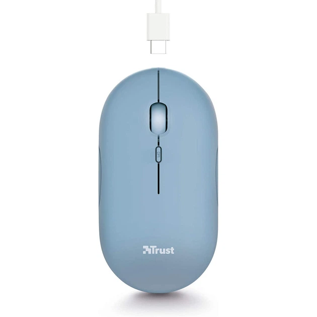 Мышка Trust Puck Wireless/Bluetooth Silent Blue (24126) - изображение 6