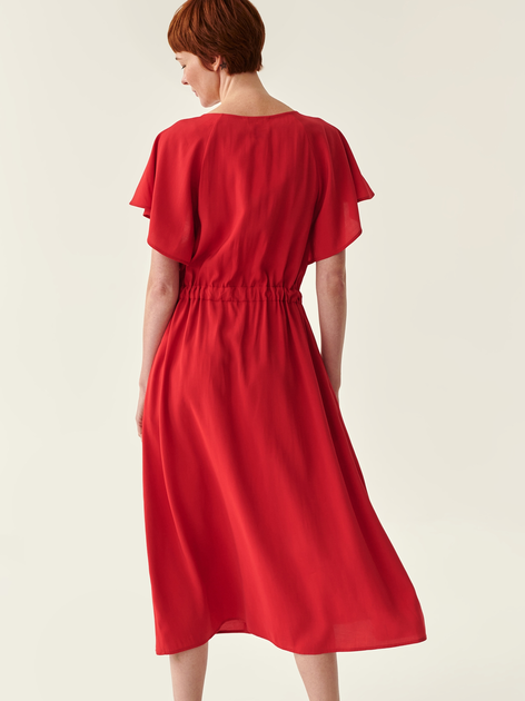 Плаття-футболка міді літнє жіноче Tatuum Osta T2214.192 44 Червоне (5900142154041) - зображення 2