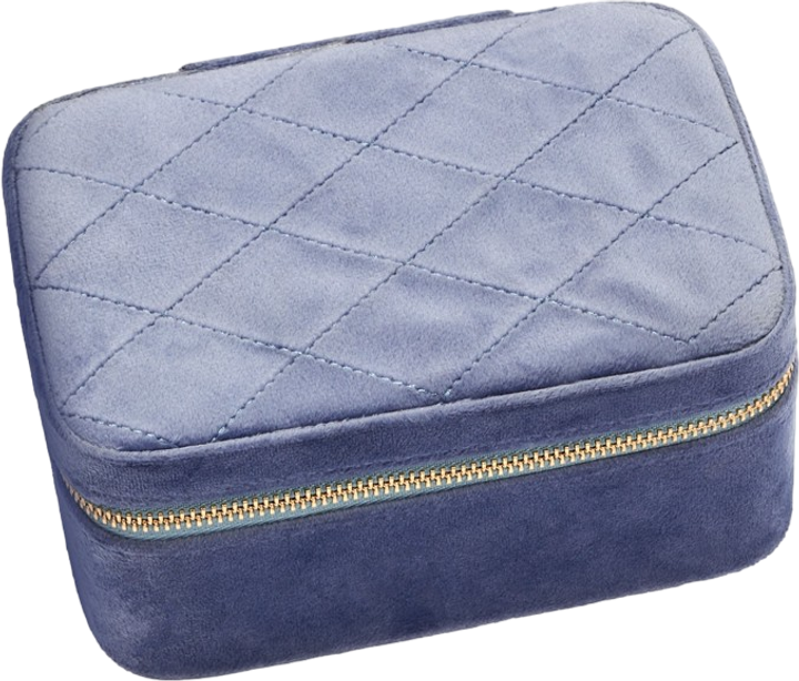 Pudełko na biżuterię Gillian Jones Blue velour (5713982009842) - obraz 1