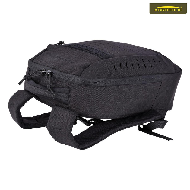 Рюкзак адміністративний для військових, поліцейських, охоронців РА-2 (чорний) - изображение 2