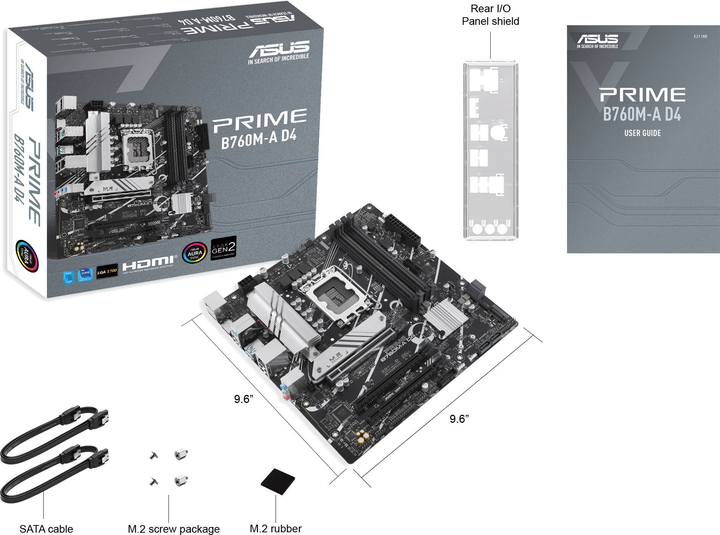 Материнська плата Asus PRIME B760M-A D4-CSM (s1700, Intel B760, PCI-Ex16) - зображення 7