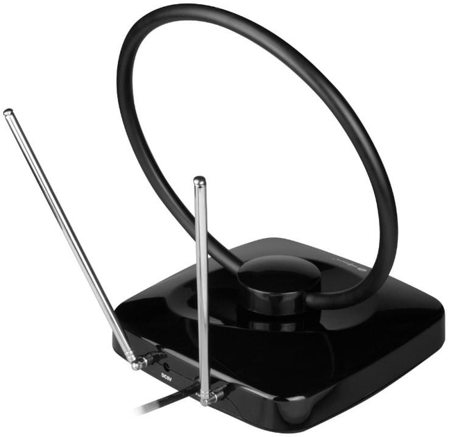 Antena TV DPM pokojowa DVB-T / DVB-T2 VHF/UHF/FM filtr LTE 42 dB (AV1000N) - obraz 3