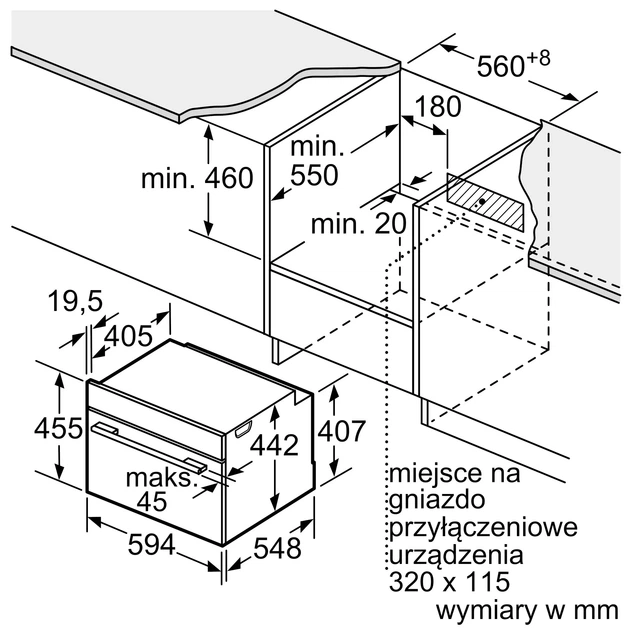 Piekarnik elektryczny Bosch Serie 8 CMG636BS1 - obraz 10