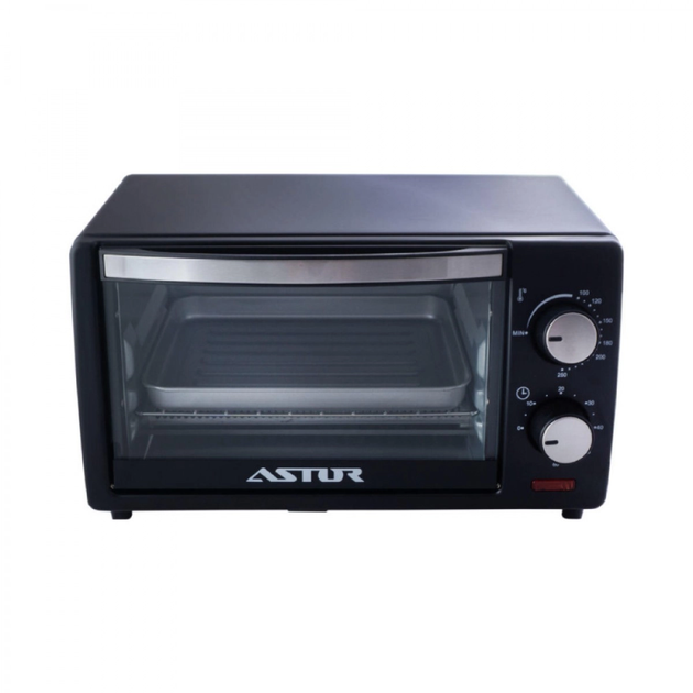 Духовка ростерна Astor CZ-2109 (міні-піч 9л) чорна - зображення 4
