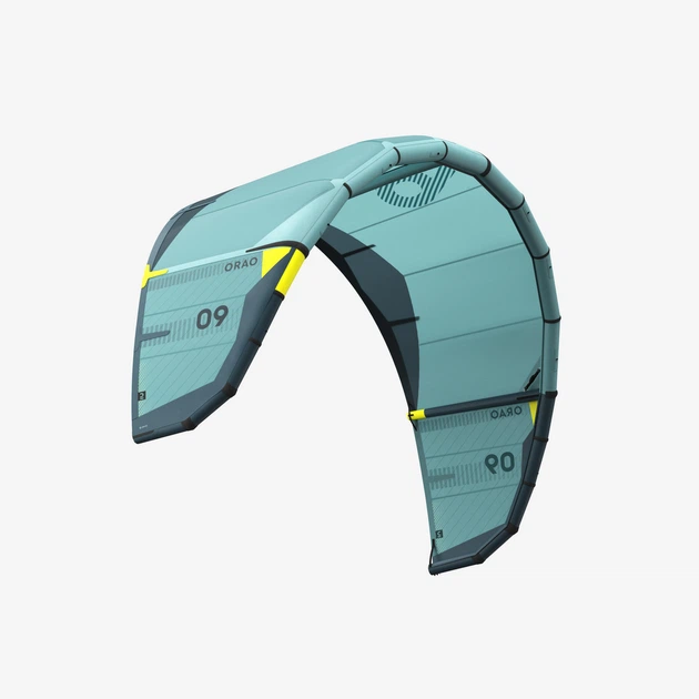 Кайт для Фрирайду Orao Straterial Freeride Hangtime 9м² Бирюзовый + Ремкомплект - Фото 4 Кайт для Фрирайду Orao Straterial Freeride Hangtime 9м² Бирюзовый + Ремкомплект - изображение 4