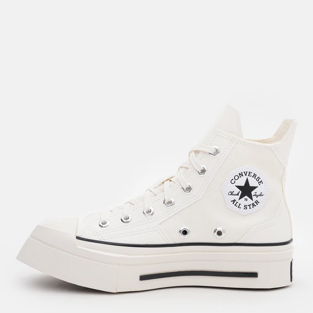 Женские кеды высокие Converse Chuck 70 De Luxe Squared Hi A06436C-286 37.5 (5US) 24 см Белые (194434654011) - Фото 3 Женские кеды высокие Converse Chuck 70 De Luxe Squared Hi A06436C-286 37.5 (5US) 24 см Белые (194434654011) - изображение 3