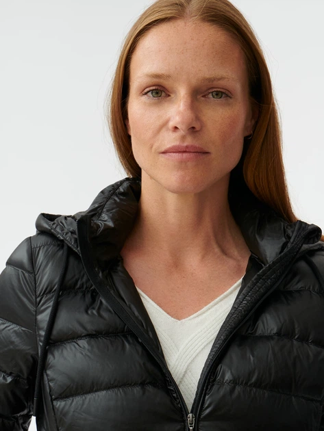 Kurtka przejściowa krótka z kapturem damska Tatuum Markana T2316.011 46 Czarna (5900142262432) - obraz 3