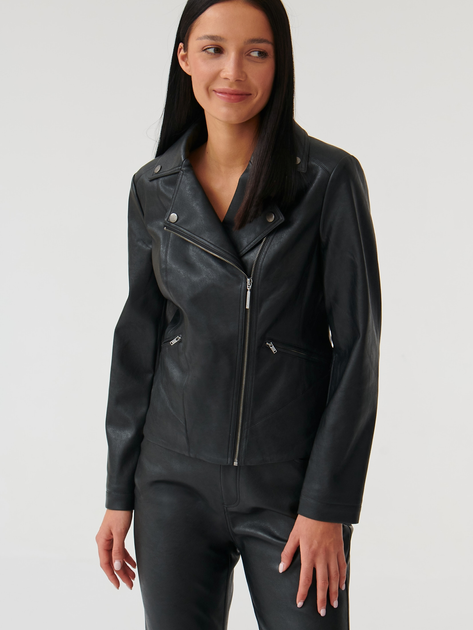 Шкіряна куртка жіноча Tatuum Ramonesi T2316.013 38 Чорна (5900142263026) - зображення 1