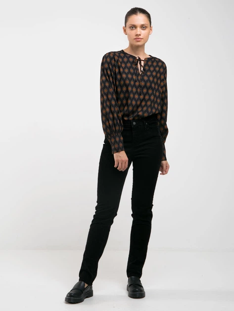 Jeansy slim fit damskie Big Star Katrina High Waist Cord-906 31-32 Czarne (5900714678302) - obraz 3