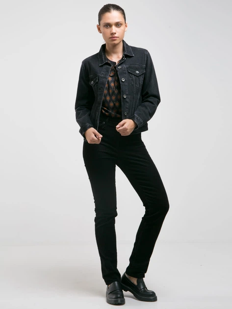 Jeansy slim fit damskie Big Star Katrina High Waist Cord-906 33-32 Czarne (5900714678371) - obraz 4