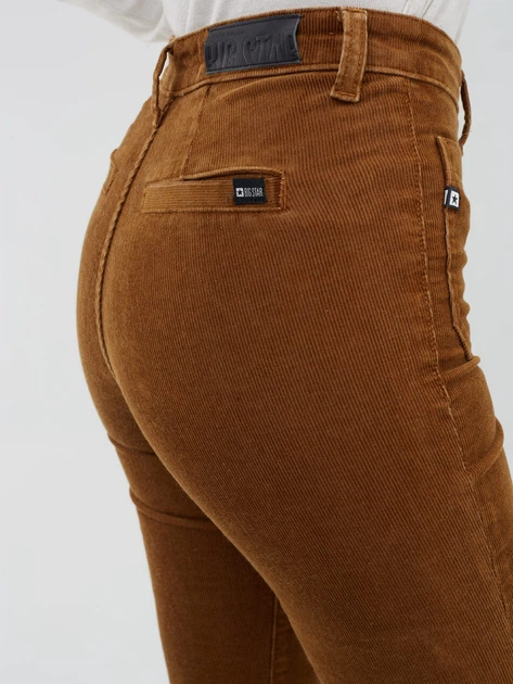 Spodnie dzwony damskie sztruksowe Big Star Yasemin Cord-803 28-32 Brązowe (5900714692117) - obraz 6