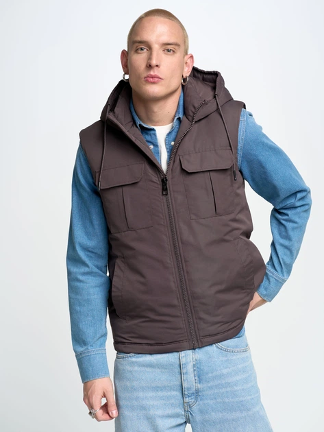 Bezrękawnik męski Big Star Yves-905 M Szary (5900714664756) - obraz 1