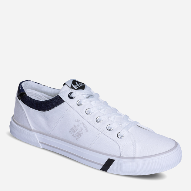 Чоловічі кеди низькі Lee Cooper LCW-24-02-2145MC 45 28.5 см Білі (5904292133437) - зображення 1