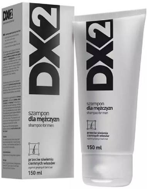 Szampon DX2 dla mężczyzn przeciw siwieniu ciemnych włosów 150 ml (5906071003474) - obraz 2
