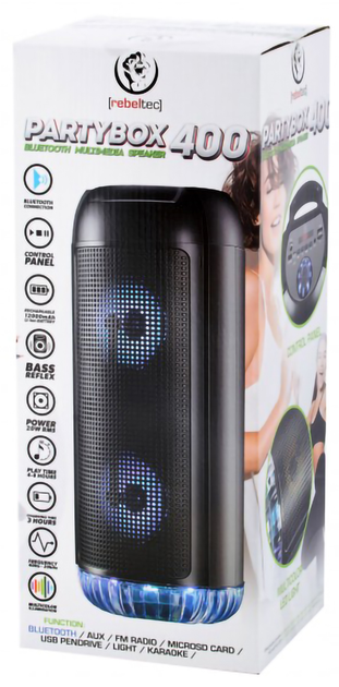 Портативна колонка Rebeltec PartyBox 400 Black (RBLGLO000042) - зображення 5