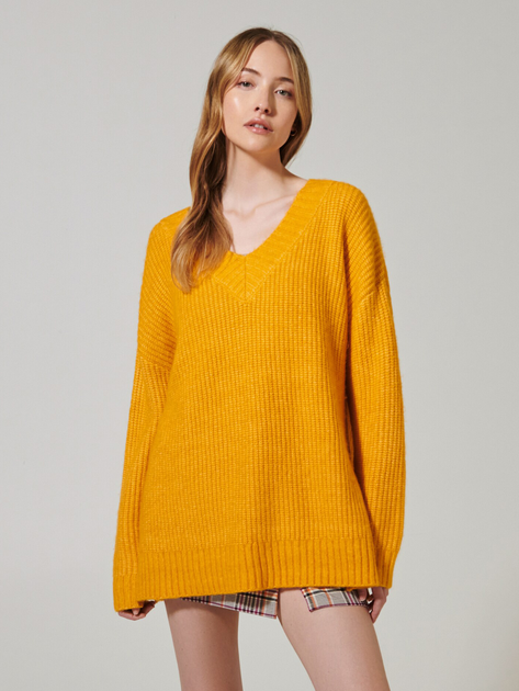 Пуловер жіночий Sinsay 8643A-22X XXS Помаранчевий (5904749229904) - зображення 1