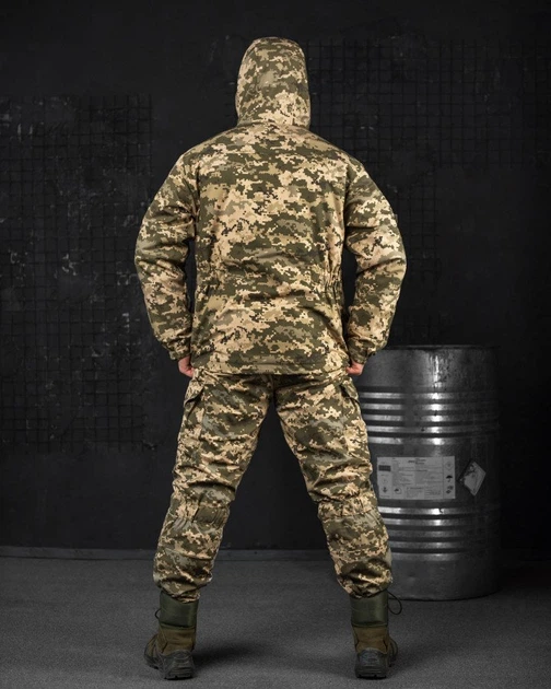 Чоловіча Форма Горка 7.62 ріп-стоп Куртка з капюшоном + Штани з підтяжками піксель розмір 2XL - изображение 3