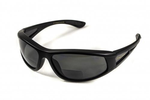 Бифокальные поляризационные защитные очки 3в1 BluWater Winkelman-2 (+2.0) Polarize (gray) серые - изображение 2