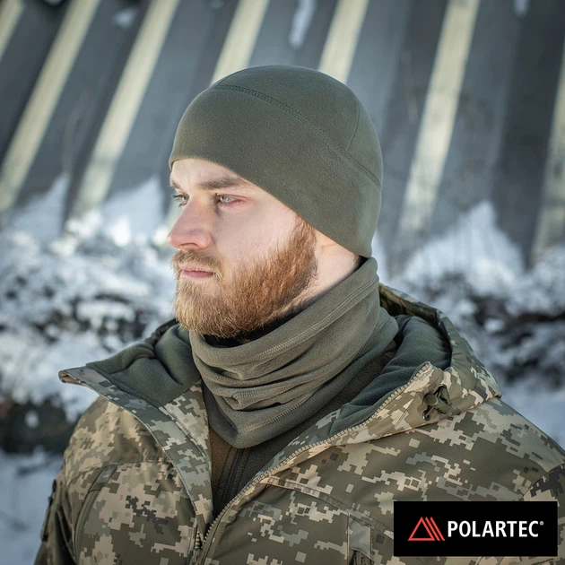 Шапка флісова M-Tac Watch Cap Light Polartec Gen.II Dark Olive L - зображення 4